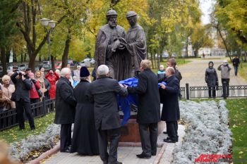 Открытие памятника Петру и Февронии в Перми